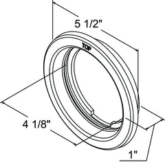 4" Round - 24 LED White Trailer Tail Strobe Light