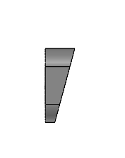 Quadra Series Single Light 15 Degree Wedge Mounting Kit - 3M Tape Mount Included