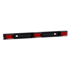 15" Red 9 LED Clearance ID Marker Light Bar