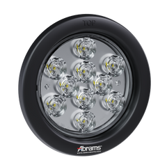 4″ Round - 10 LED White Back Up Reverse Trailer Tail Light