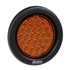 4″ Round - 24 LED Amber Hazard Turn Signal Trailer Light