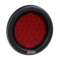 4″ Round - 24 LED Red Stop Brake Tail Turn Trailer Light