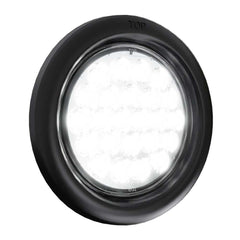 4" Round - 24 LED White Trailer Tail Strobe Light