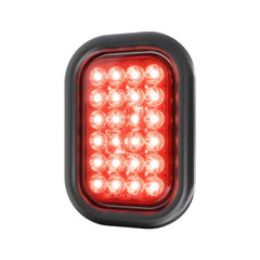 5″ Rectangular - 24 LED Red Stop Brake Tail Turn Trailer Light