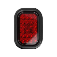 5″ Rectangular - 24 LED Red Stop Brake Tail Turn Trailer Light