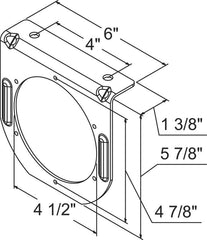 4" Round L Shape Mounting Bracket for 4 Inch STT Light