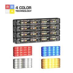 (Coming Soon) Quadra Series 64 LED Quad Color Grill Light Head - Hover