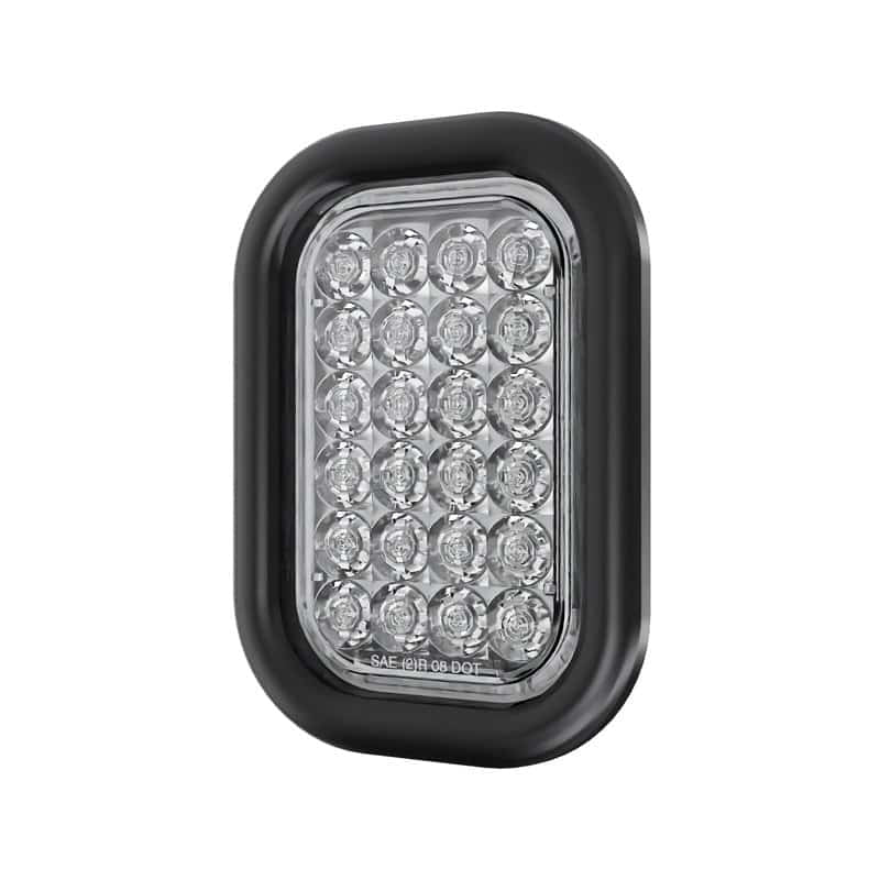 5” Rectangular - 24 LED White Back Up Reverse Trailer Light