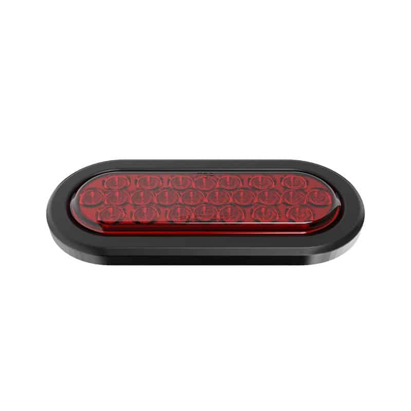 6″ Oval - 24 LED Red Stop Brake Tail Turn Trailer Light