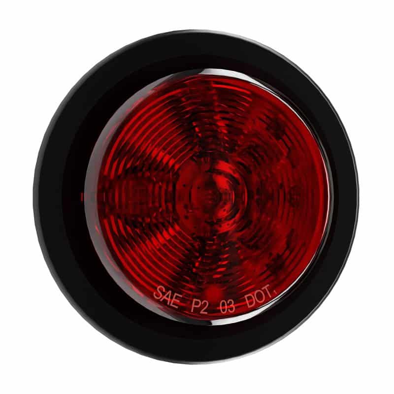 2.5" Round Red 13 LED Trailer Clearance Side Marker Light