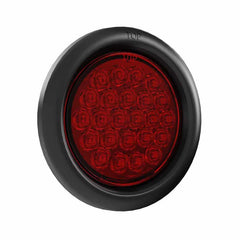 4″ Round - 24 LED Red Trailer Tail Strobe Light