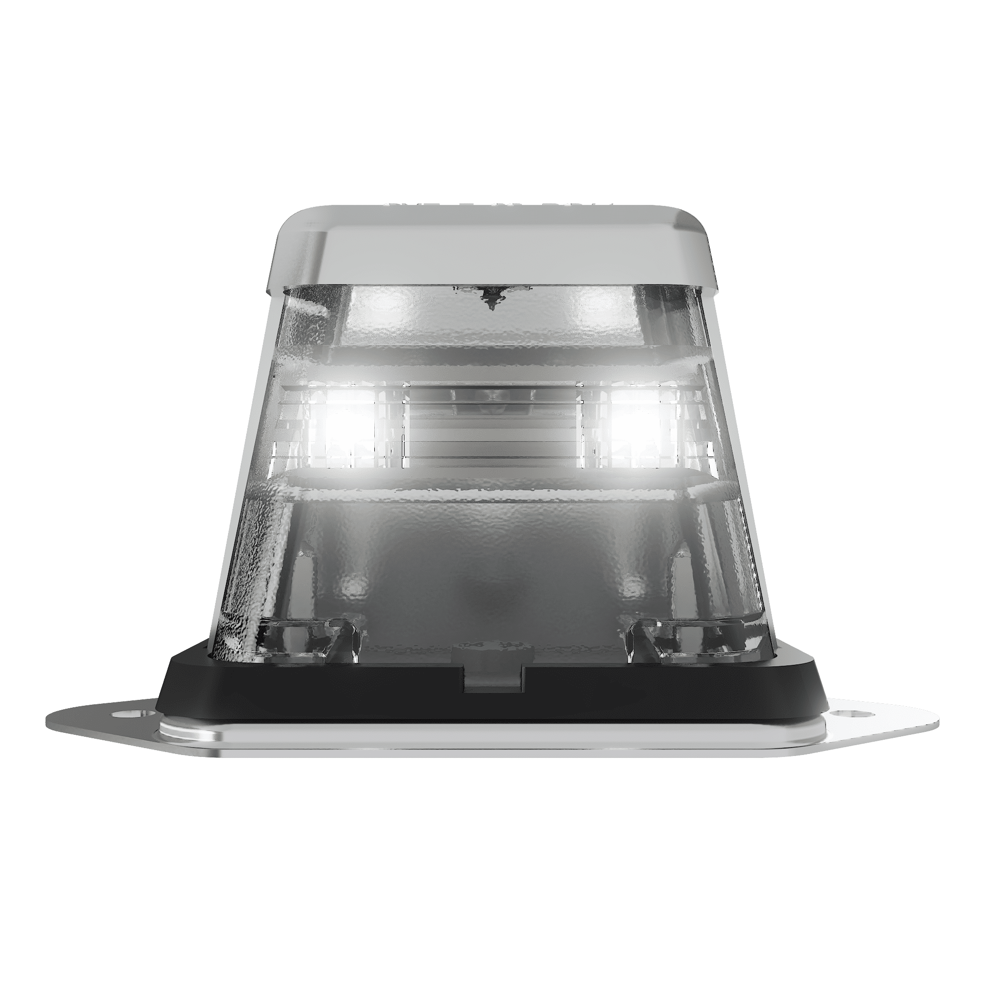 Surface Mount LED License Plate Light - Chrome
