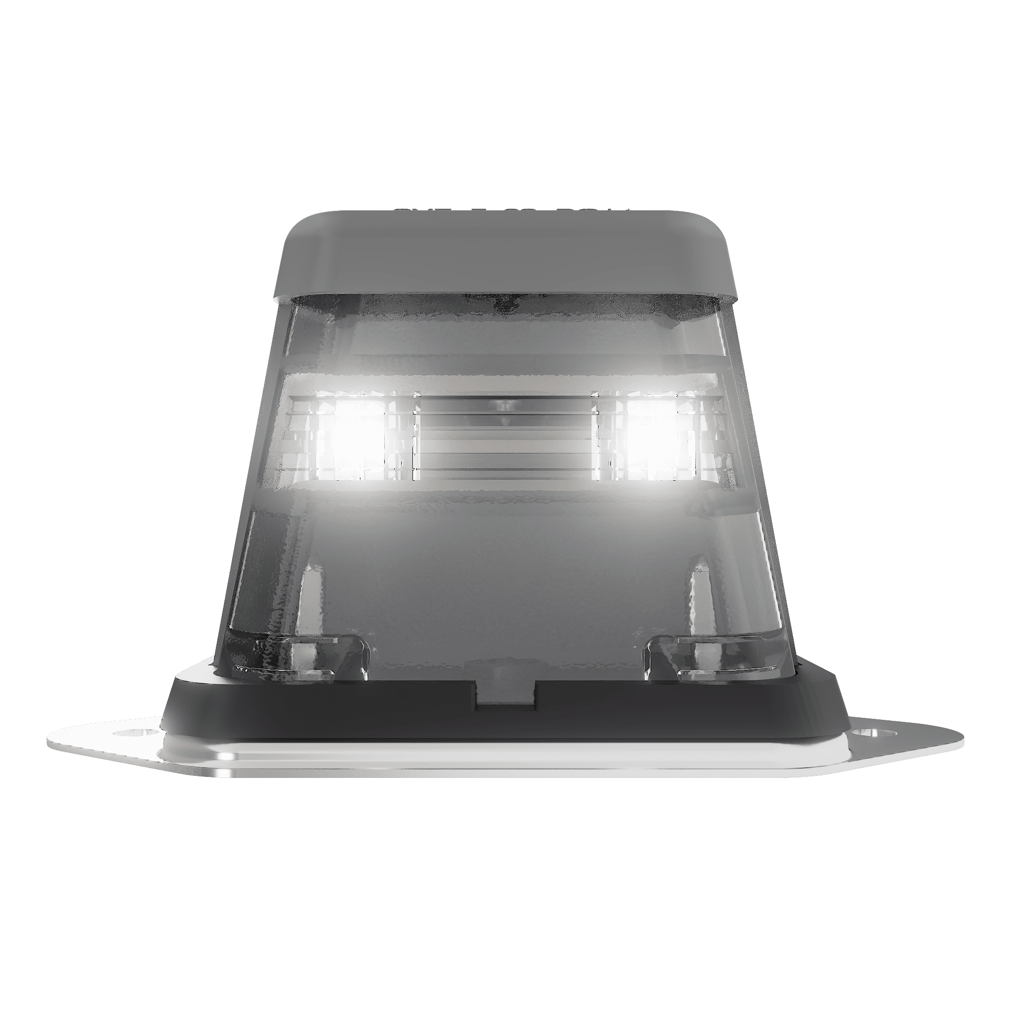 Stud Mount LED License Plate Light - Gray