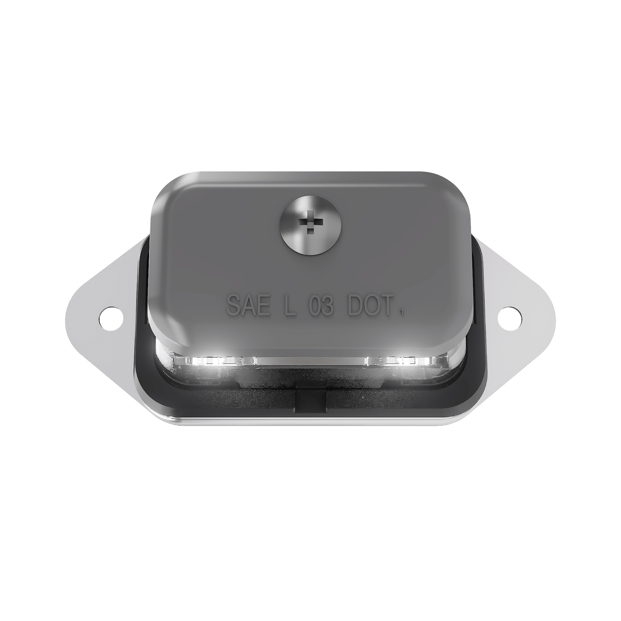 Surface Mount LED License Plate Light - Gray