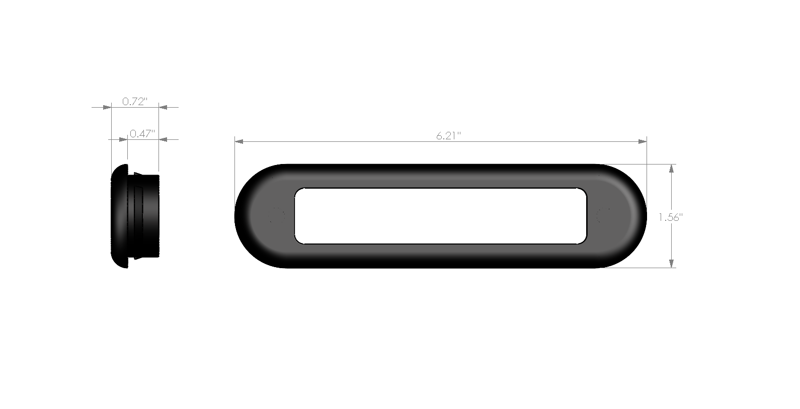 Abrams Flex 12 Series Rubber Grommet Flush Mount