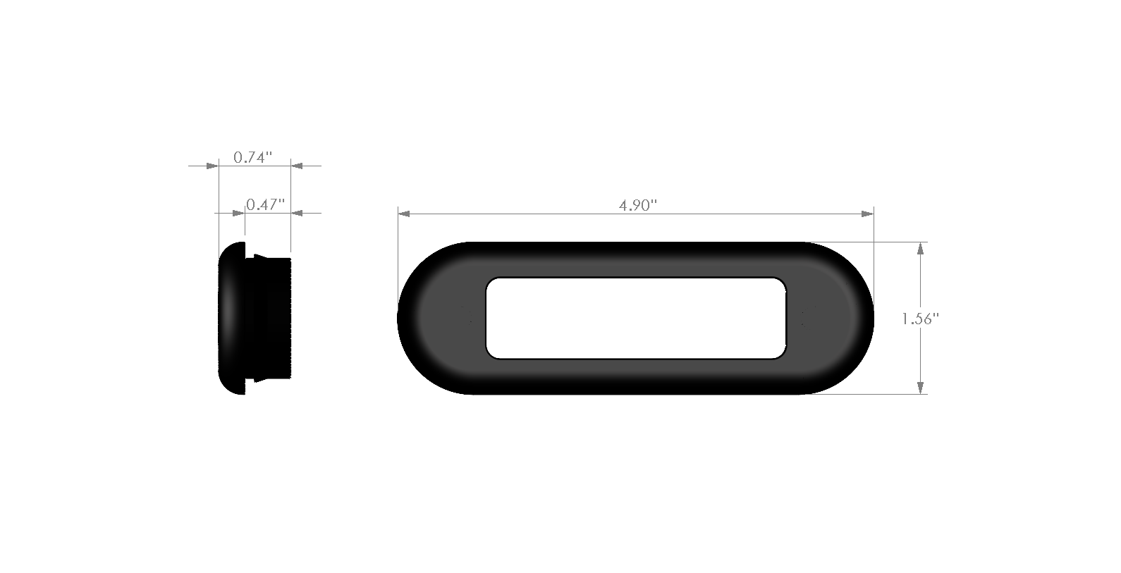 Abrams Flex 6 Series Rubber Grommet Flush Mount