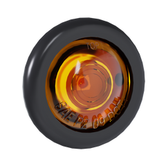 Abrams 3/4" Round 1 LED Bullet Clearance Light - Amber