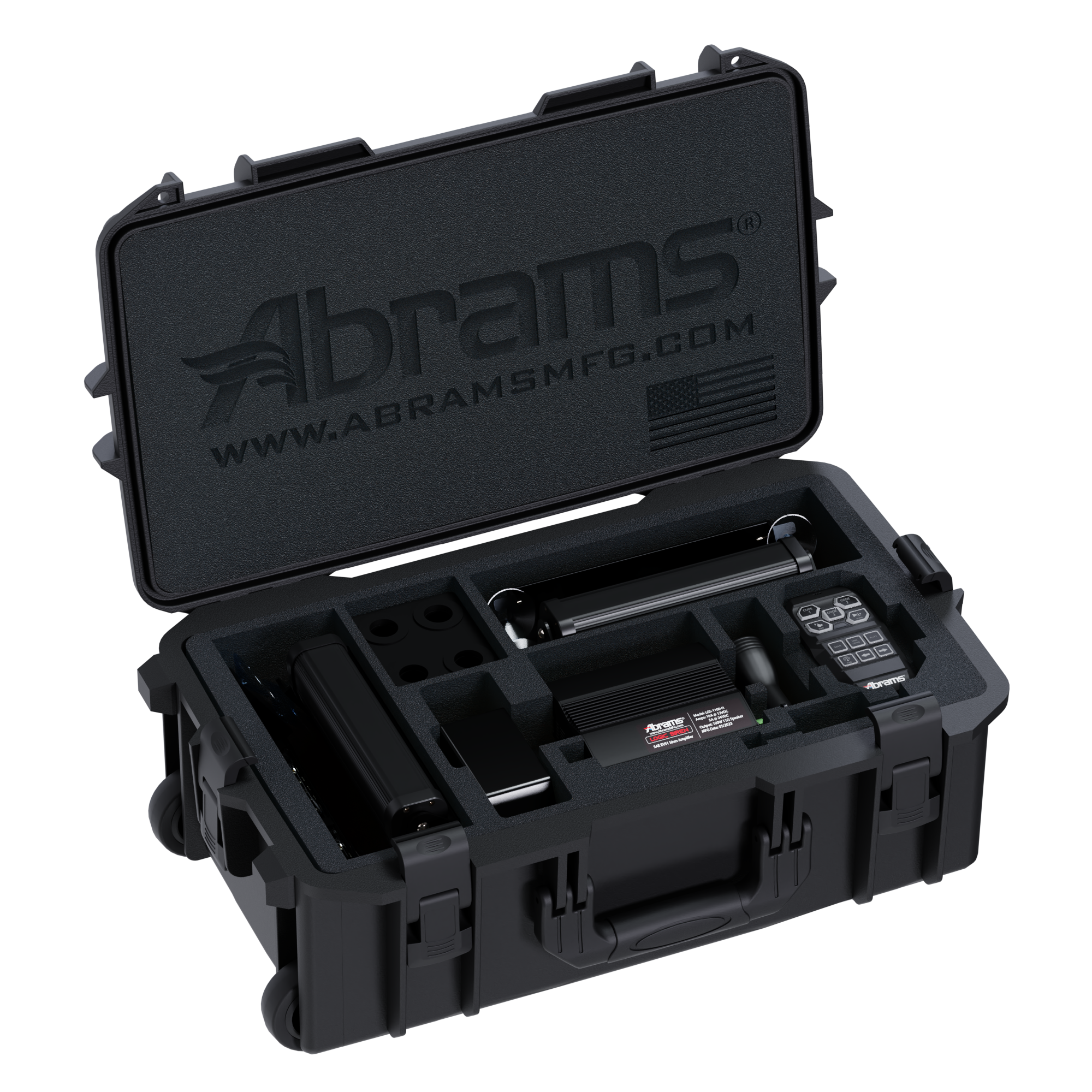 Abrams Covert Portable Emergency Vehicle Lights & Sirens System