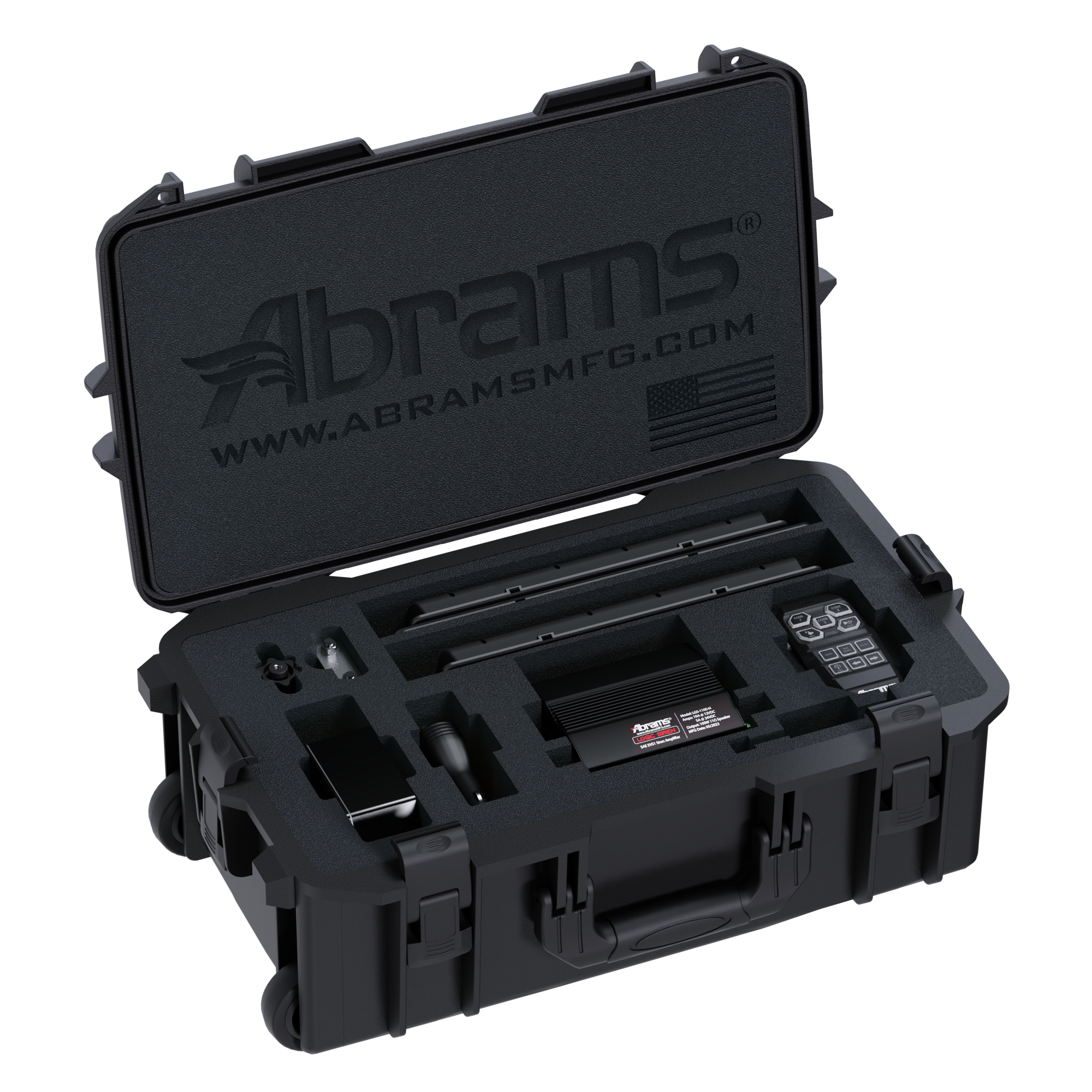 Abrams Covert Portable Emergency Vehicle Lights & Sirens System Quadra Series