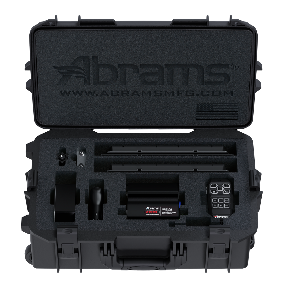 Abrams Covert Portable Emergency Vehicle Lights & Sirens System Quadra Series