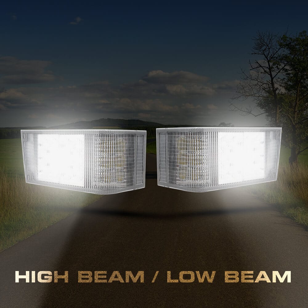 Abrams LED Right Head Light for Case IH Magnum Tractor [90W] [7,200 Lumen] Factory Replacement