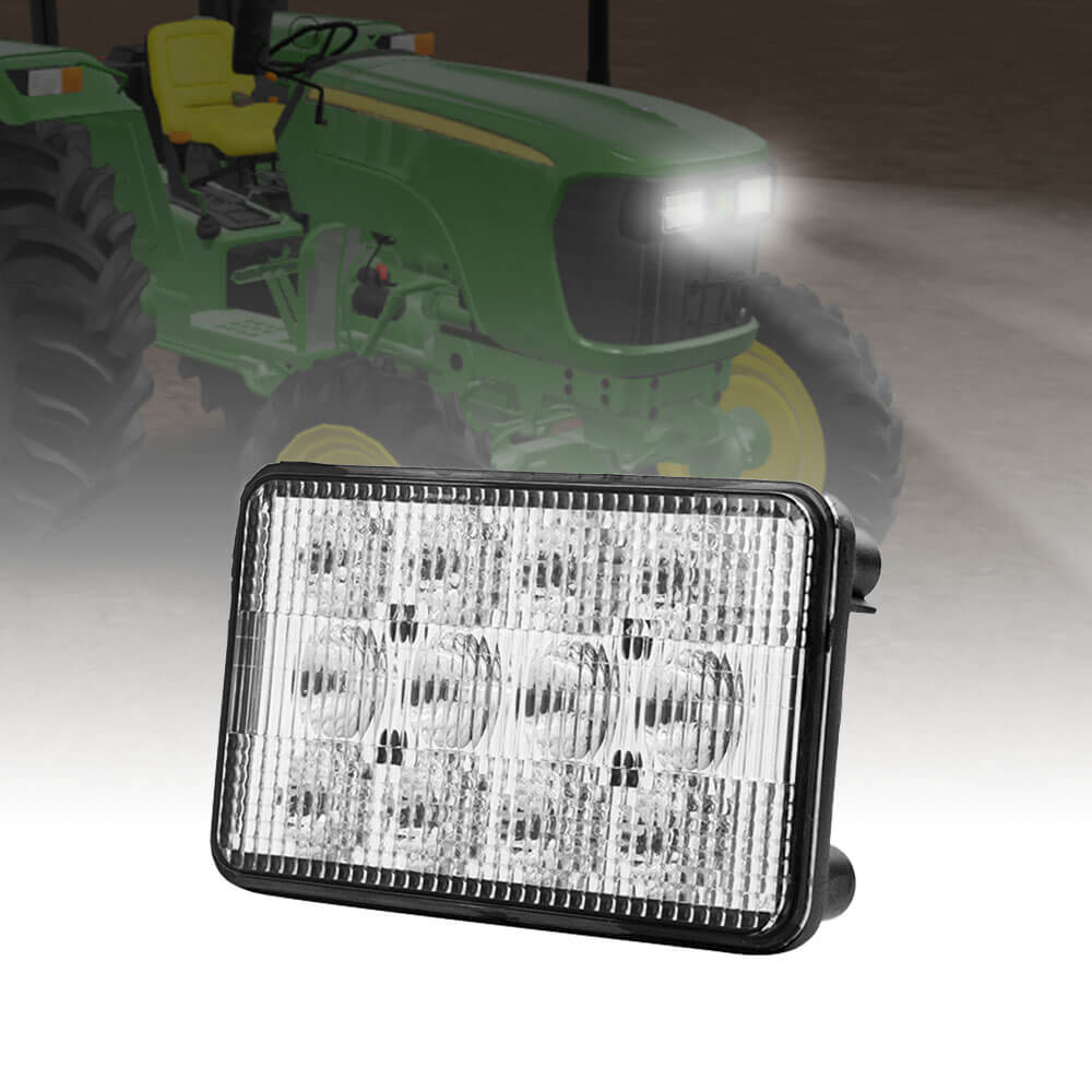 Abrams 4" x 6" LED Tractor Head Light [Rectangular 60W] [4200 Lumen] OEM Replacement Sealed Beam
