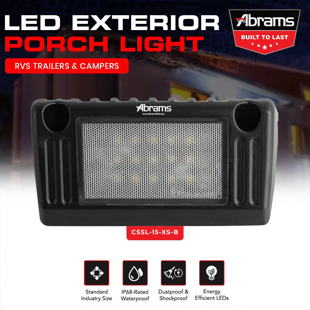 5" Cobalt XS Series 15W [1,500LM] LED Down / Scene / Area Light / RV Exterior Porch Flood Light