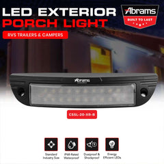 9" Cobalt XR Series 20W [2,000LM] LED Down / Scene / Area Light / RV Exterior Porch Flood Light