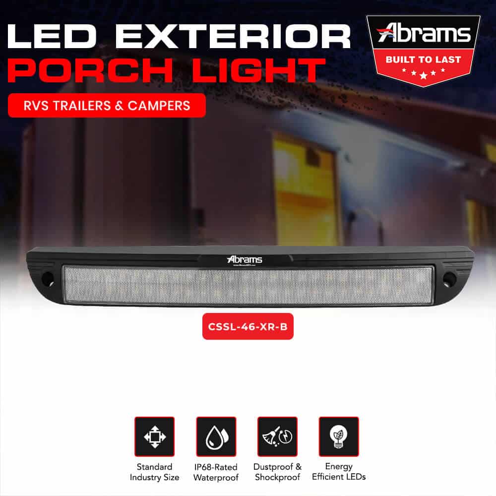 15" Cobalt XR Series 46W [4,600LM] LED Down / Side Scene Light / Area Light / RV Exterior Porch Flood Light