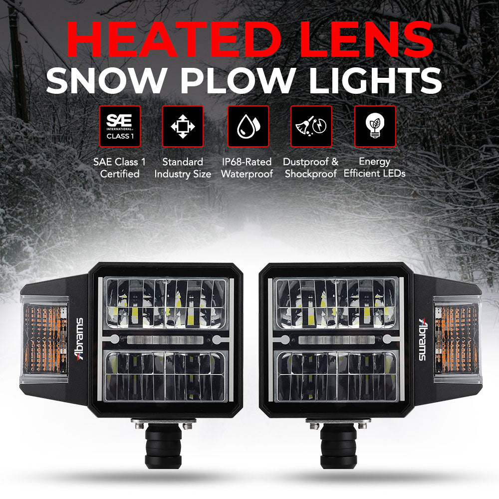 SnowLight Series Y - 40W Heated Lens Snow Plow Headlight Kit