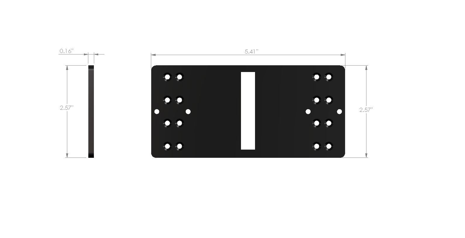 (Coming Soon) Quadra Series Quad Stacked Light Multi-Option Mounting Kit - 3M Tape Mount Included