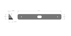 Quadra Series Single Light 35 Degree Wedge Mounting Kit - 3M Tape Mount Included