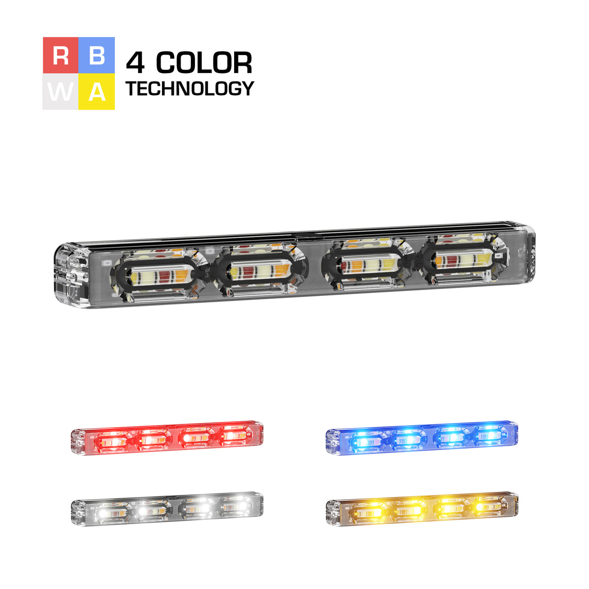 Quadra Series 16 LED Quad Color Grill Light Head