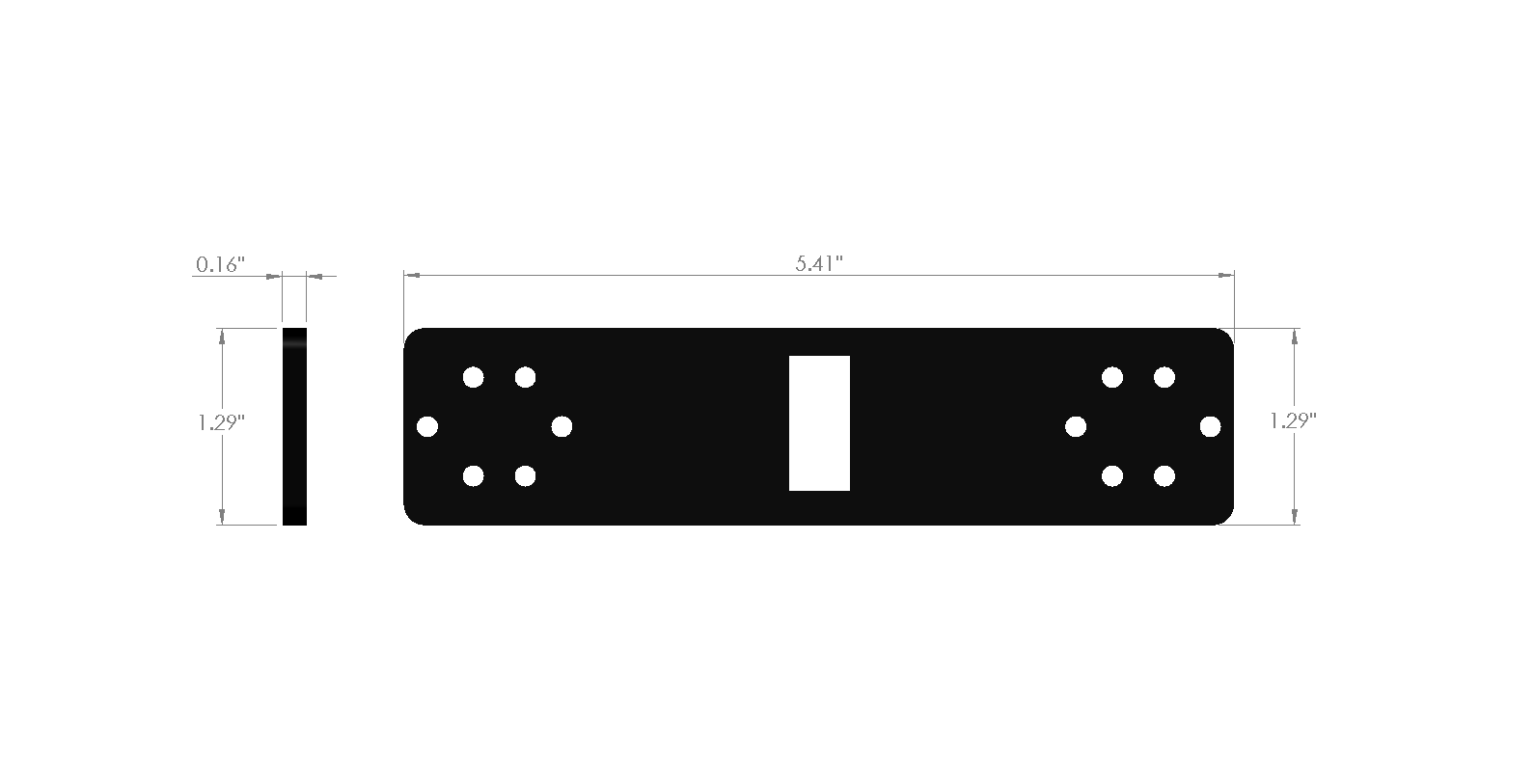 (Coming Soon) Quadra Series Double Stacked Light Multi-Option Mounting Kit - 3M Tape Mount Included