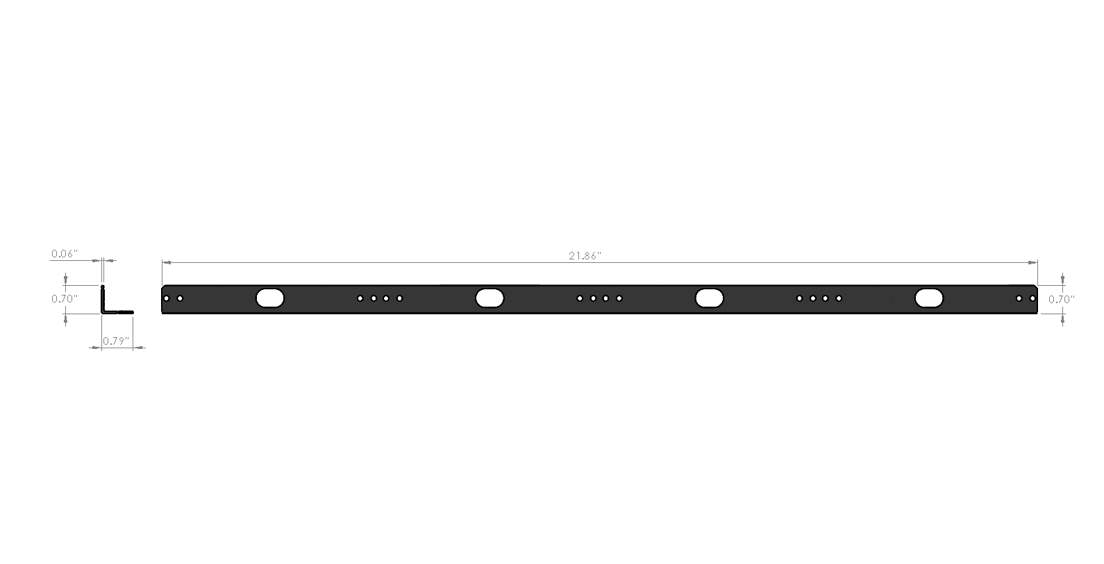 Quadra Series Quad Side-by-Side L Bracket