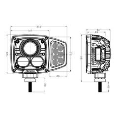 SnowLight Series T - 40W Heated Lens Snow Plow Head Light Kit