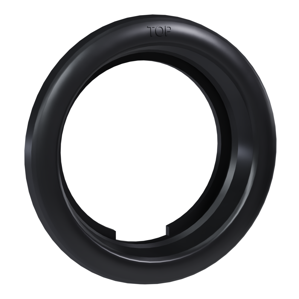 4" Round Black Rubber Grommet for 4 Inch Round STT Light