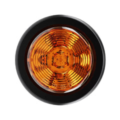 2" Round Amber 10 LED Trailer Clearance Side Marker Light