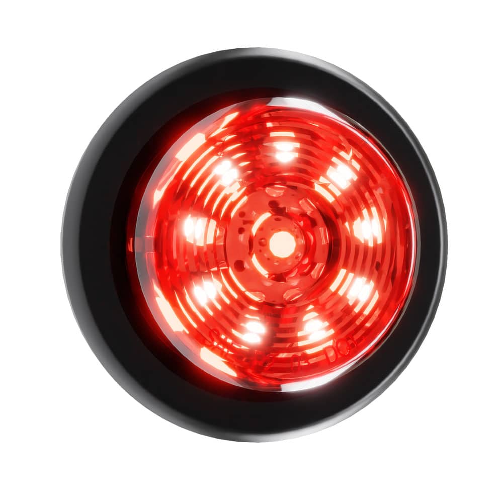 2" Round Red 10 LED Trailer Clearance Side Marker Light