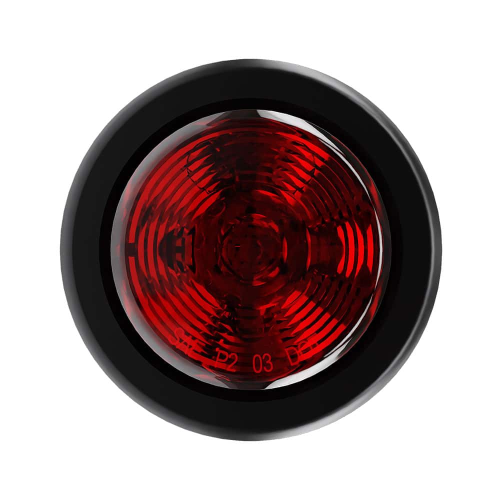 2" Round Red 10 LED Trailer Clearance Side Marker Light