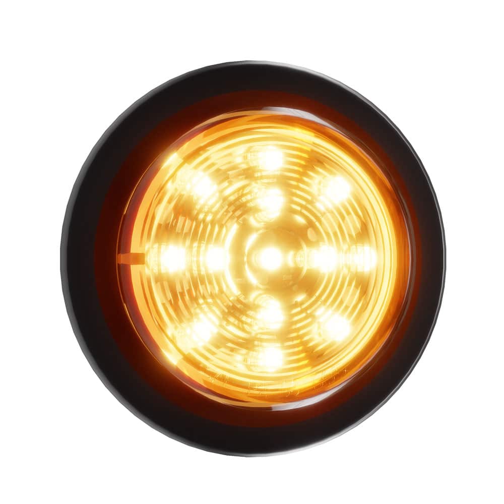 2.5" Round Amber 13 LED Trailer Clearance Side Marker Light