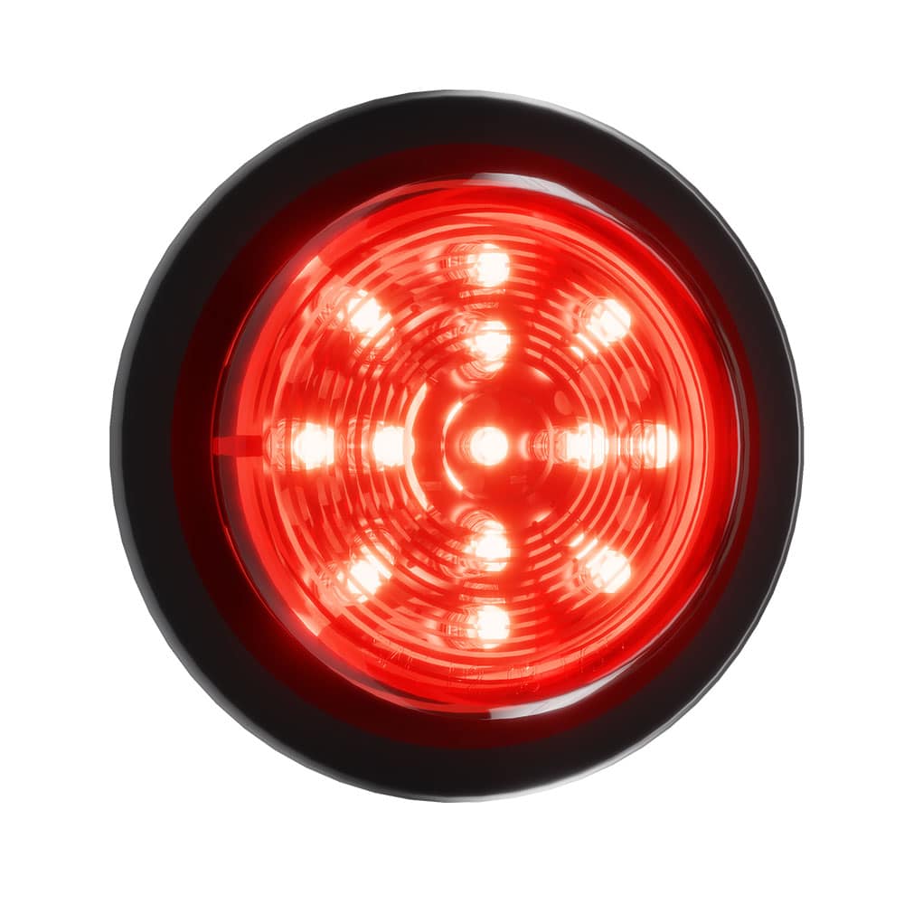 2.5" Round Red 13 LED Trailer Clearance Side Marker Light