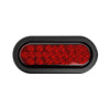 6" Oval - 24 LED Red Trailer Tail Strobe Light