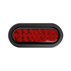 6″ Oval - 24 LED Red Stop Brake Tail Turn Trailer Light