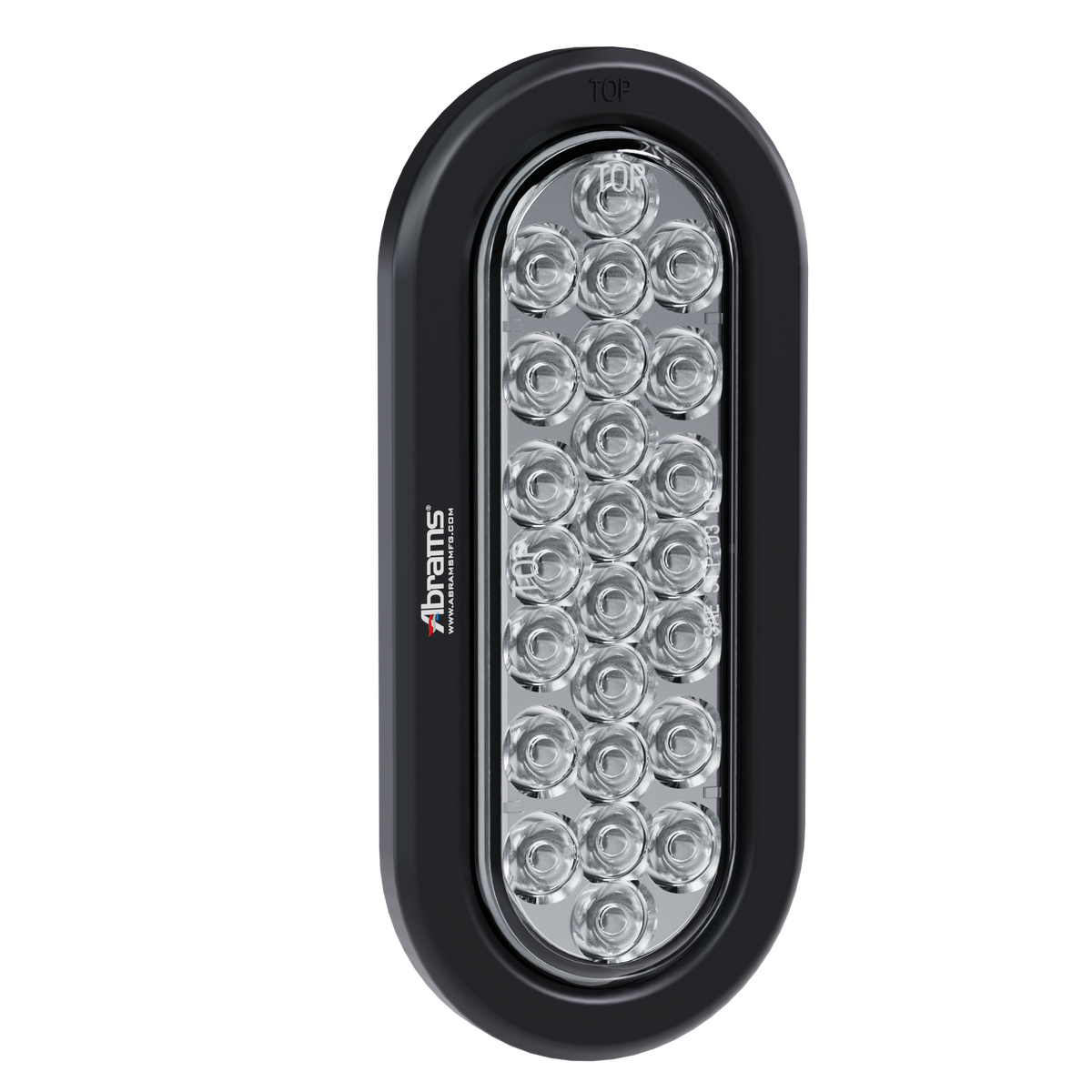 6” Oval - 24 LED White Back Up Reverse Trailer Light