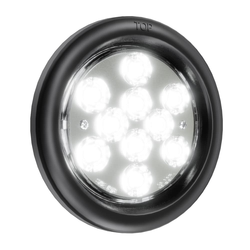 White Rear Light 4″ Round - 10 LED White Back Up Reverse Trailer Tail Light – Abrams MFG