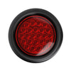 4″ Round - 24 LED Red Trailer Tail Strobe Light