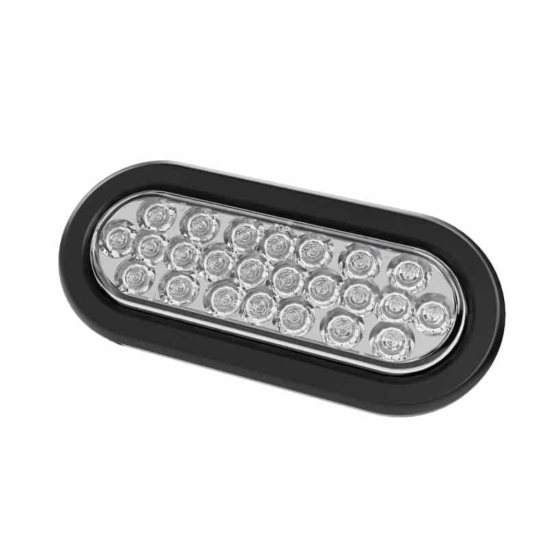 6” Oval - 24 LED White Back Up Reverse Trailer Light