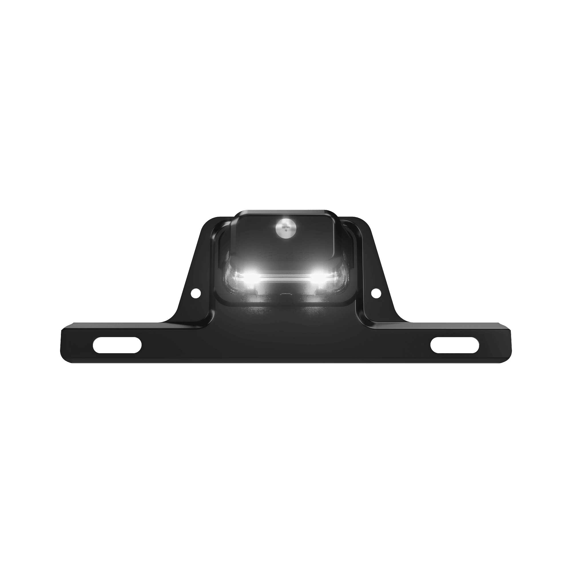 LED License Plate Lights w/Bracket - Black