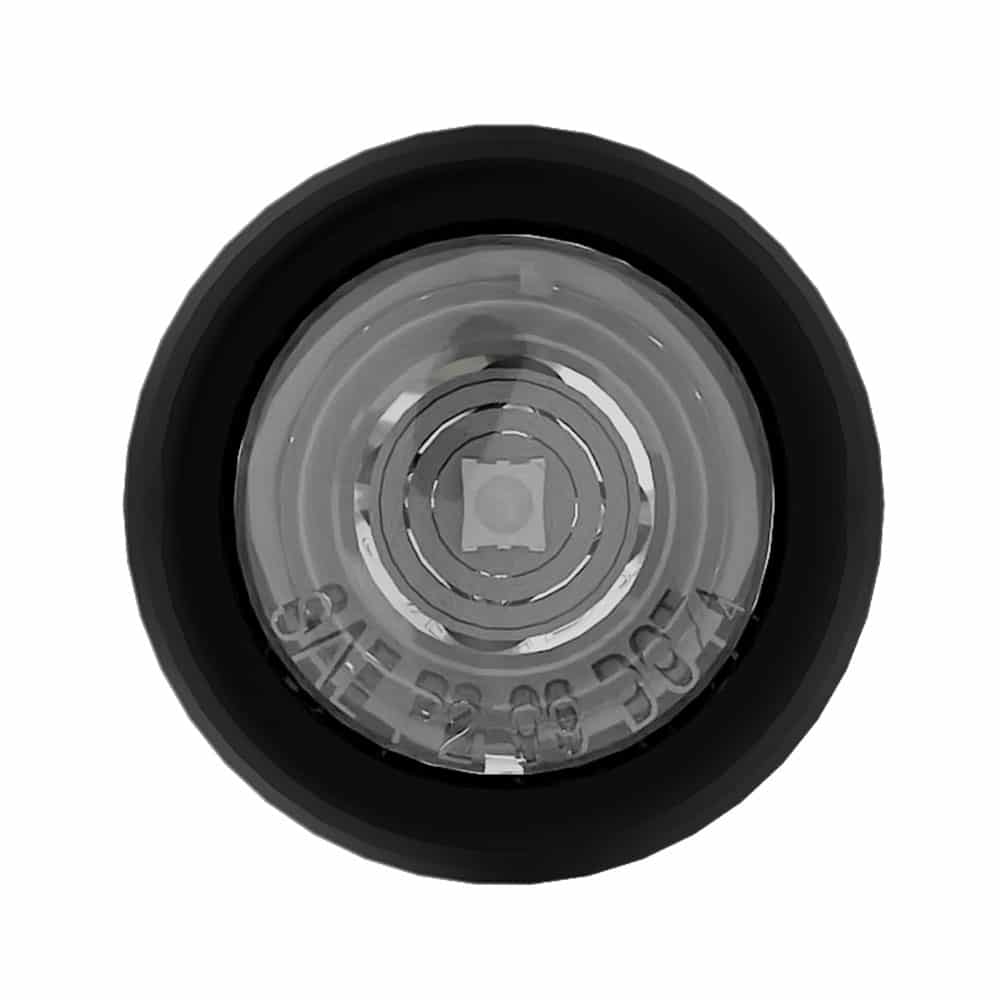 Abrams 3/4" Round 1 LED Bullet Clearance Light - Amber/Clear Lens